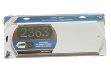 New Paintable Address Plaque, White 6" x 16"848711