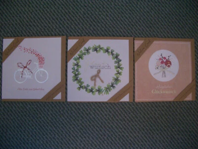 BSB 50 x Natural Grußkarten Glückwunschkarten Plastikfrei NEU