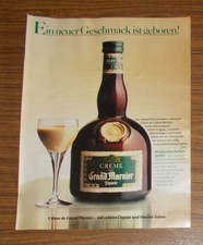 Seltene Werbung Creme de GRAND MARNIER Liqueur Neuer Geschmack ist geboren 1985