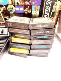 VINTAGE Atari CX2600A Video Game Console, Controllers W/ 14 Games & Extras