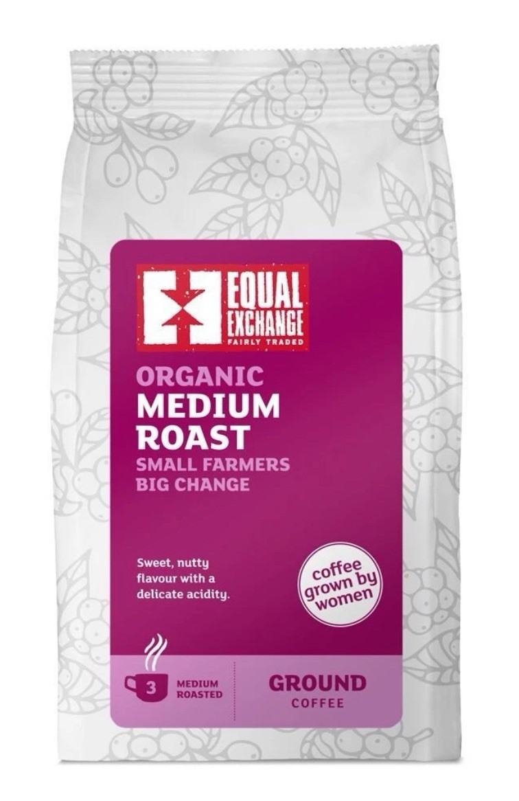 8 Pack of Equal Exchange Organic & Fair Trade Medium Roast & Ground Coffee 200g