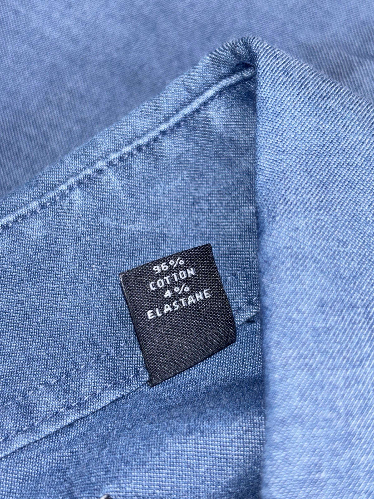 Tommy Hilfiger men’s Th Flex Stretch Bottom Up dress shirt size 2 XL Blue thumbnail 10