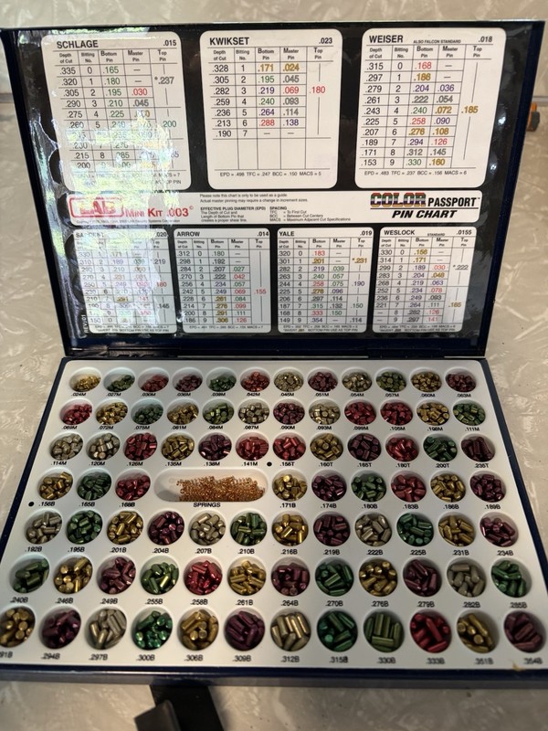 LAB LMK003 Mini Locksmith Repair Pins- Lock Pinning Kit