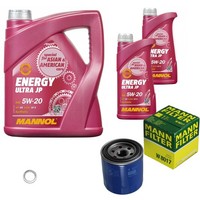 Mann Inspektionspaket 7L Mannol Energy 5W-20 FüR Hyundai IX20 1.4 1.6 I30