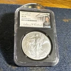 2026 SILVER EAGLE NGC MS70 ANNA CABRAL HAND SIGNED AUTO black Slab ER 🔥