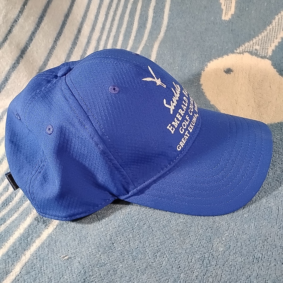 Under Armour Sandals Emerald Bay Golf course Hat Royal Blue strap adjust Cap View 4