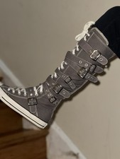 RARE VTG Converse All Star XX-HI Knee Buckle Unisex Size 8 Excellent Condition
