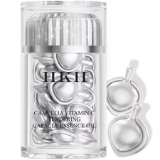 Triple Vitamin C Serum Capsules For Face: Dark Spots Correction with Camellia...