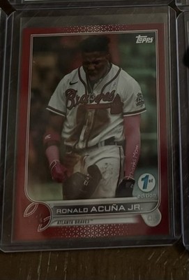 2022 Topps Series 1 1st Edition Ronald Acuña Jr. #200 Red /50