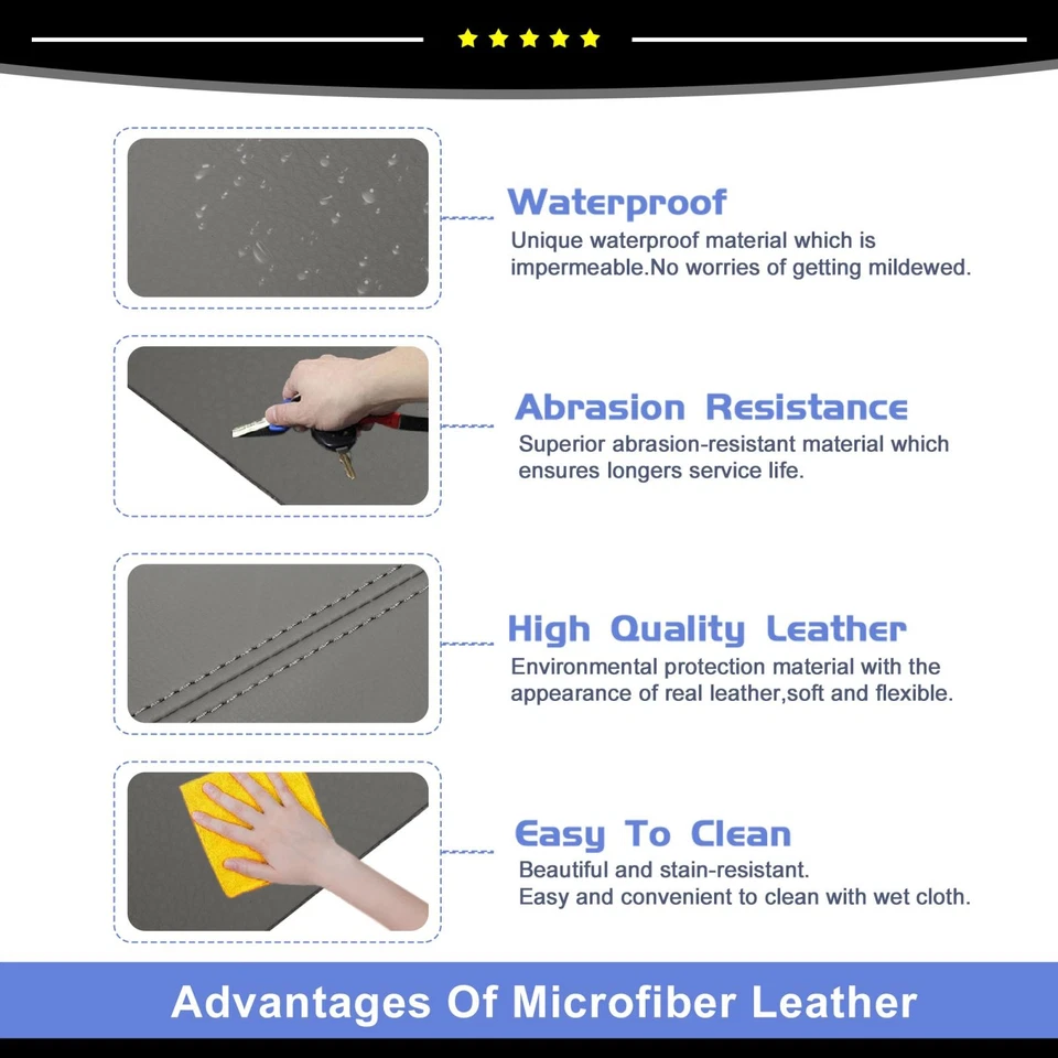 Pieza de 2 paneles de puerta delantera de coche reposabrazos cubierta gris apto para Honda CR-V 2007-2012 Foto 3 de 4