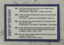 2005 ESPN All Sports Trivia Challenge Trivia Card - JOSE CANSECO, MARK McGWIRE