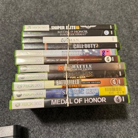 White Xbox 360 Console Bundle w/ OEM Cords & Controller 11 Games Tested