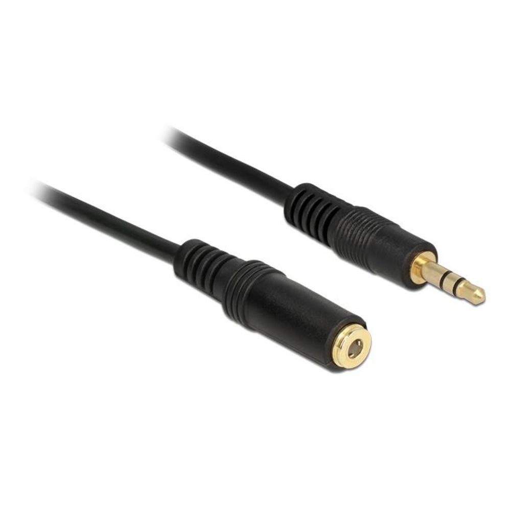 Delock Audio-Kabel 35mm SteckerBuchse Klinken-Verlngerungskabel 2 m Schwarz 2390₽