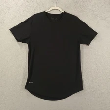 BYLT Black Shirt Mens Medium Black Drop Cut Classics Short Sleeve Crew Neck Gym