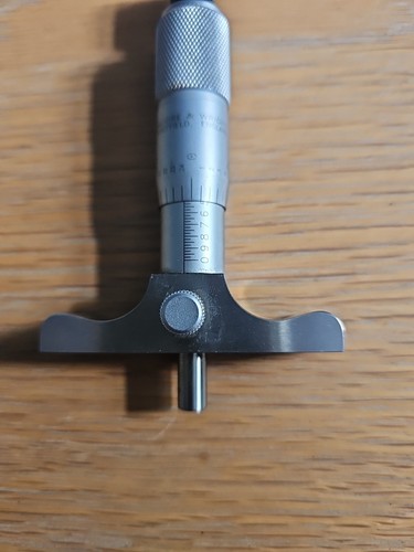 Moore And Wright Sheffield 0-1" Depth Micrometer Gauge Measuring Tool - Picture 3 of 4