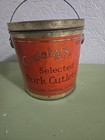 OLD VINTAGE CUDAHYS PORK CUTLETS TIN CAN BUCKET PAIL CUDAHY PACKING CO. — photo 1