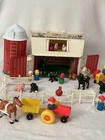 Vintage Fisher-Price Farm House & Silo w/ Tractor, Animals and Lots Accessories
