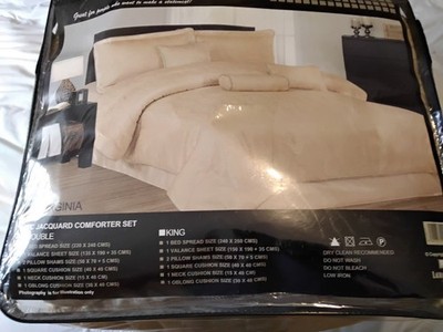 Laura Secret 7tlg Jacquard Bettdecken Set Neu Doppelbett Gr. 220x240cm Neu