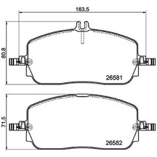 Satz Bremsbeläge Bremsklötze vorne für Mercedes C-Klasse W206 S206 id88504