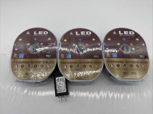 300 @ 150 Ribbon Light Set Multi Color 8 function bright Christmas Lights - Picture 1 of 3