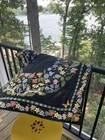 Claire Murray Springtime Fantasy Silk Scarf Square 34 x 34 Hand Rolled Floral — photo 5