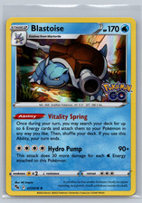 Blastoise - 017/078 - Holo Rare NM, English Pokemon Pokémon GO