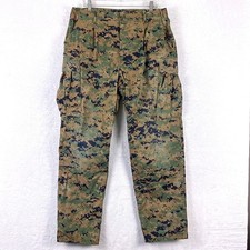 USMC BDU Combat Trousers Pants Mens M Reg MARPAT Digital Woodland Camo Military