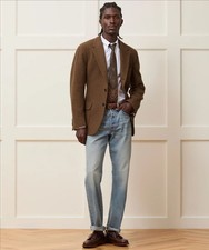 Men Dark Brown Wool Tweed Check Vintage Blazer Party Prom Groom Tuxedo Suit