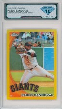 2010 Topps Chrome PABLO SANDOVAL #62 Gold Refractor /50💎 DSG 10 Gem Mint