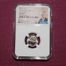 2025 P ROOSEVELT DIME 20 COIN UNC SET NGC MS68 FT MAC SPOTLESS 