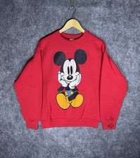 90s Classic Vintage Mickey Co. Mickey Mouse Red Sweatshirt Adult Size Large
