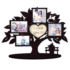 Cadre Arbre de Vie en Bois, Cadre Photo Multiple Love You, Idée Cadeau Petite...