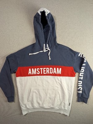 YOUR TURN Hoodie - Amsterdam Red Light District - Blau/Weiß/Rot - M