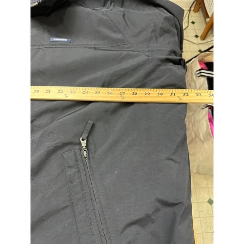 Lands End Squall Jacket Mens 3XL Tall Black Fleece Lined Full Zip Bomber 457210 image 8