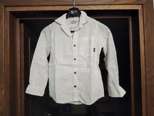 Stone Island junior camicia bianca bambino cotone 8 anni nero logo