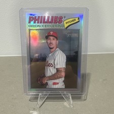Topps 2026 Heritage Orion Kerkering #300 Short Print Refractor Phillies