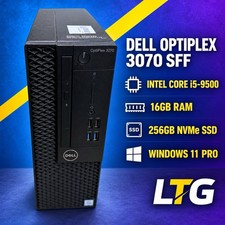 Dell OptiPlex 3070 SFF i5-9500 16GB RAM 256GB NVMe SSD Windows 11 Pro Tested