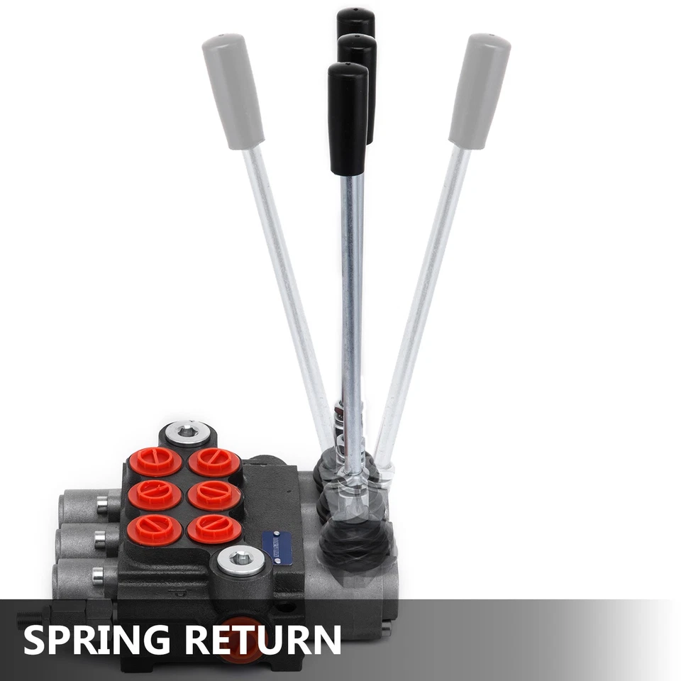 Hydraulic Monoblock 3 Bank 40 L/Min Lever Control Spool Valve Double Acting - Image 4 of 4