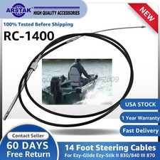 14 Foot Steering Cables For Ezy-Glide Ezy-Stik II 830/840 II 870 Replace RC-1400