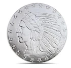 1/2 Oz 2025 Silver Indian Head American Eagle Bullion Coin .999 Fine Silver