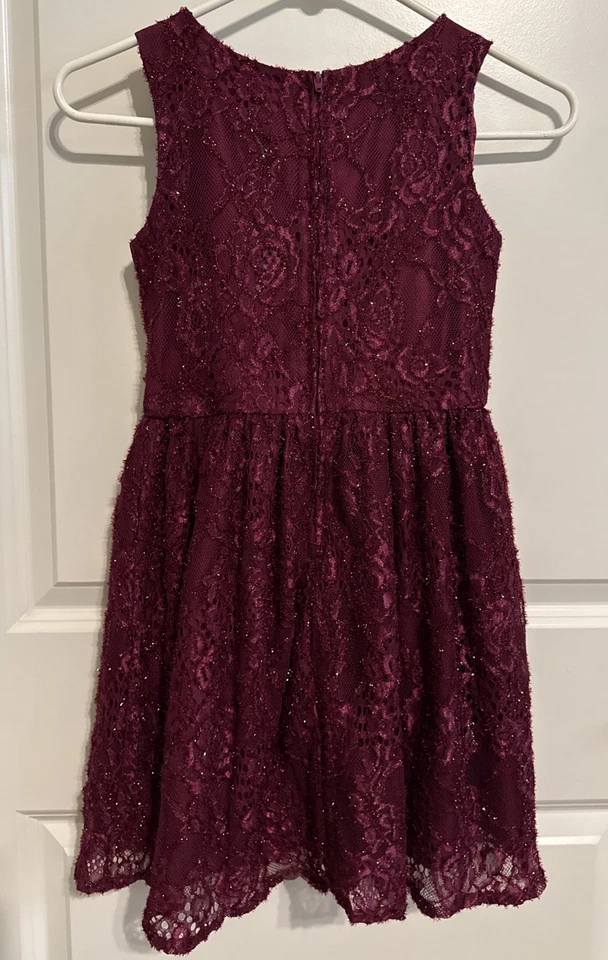 Girls Red Holiday Christmas Dress Children’s Place Size 12 - Image 3 of 4