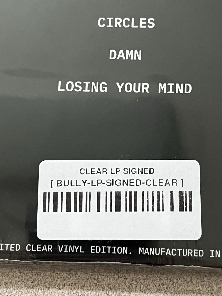 Kanye West YE Bully Autographed Signed Rare CLEAR Vinyl LP Factory