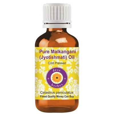 Deve Herbes Pure Malkangani (Jyotishmati) Oil (Celastrus paniculatus) 50 ml