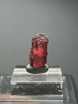 Gem-Quality Rhodonite Crystal Intense Red Color Sharp Natural Termination