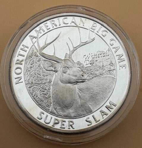 NAHC Big Game Super Slam 1 oz .999 Silver Proof – Whitetail Deer
