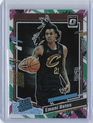 2023-24 Optic #241 Emoni Bates Jazz Prizm RC SP