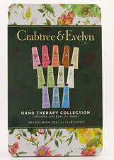 Crabtree & Evelyn Hand Therapy Collection Cream Gift Pack Tin - New (12 x 25g)