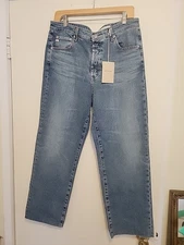 AG  NWT Alexxis Crop High Rise Vintage Fit Size 32 Straight Japanese $225