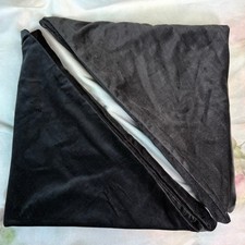 Set Of 2 Square 19 x 19 Black Velvet Pillow Cases