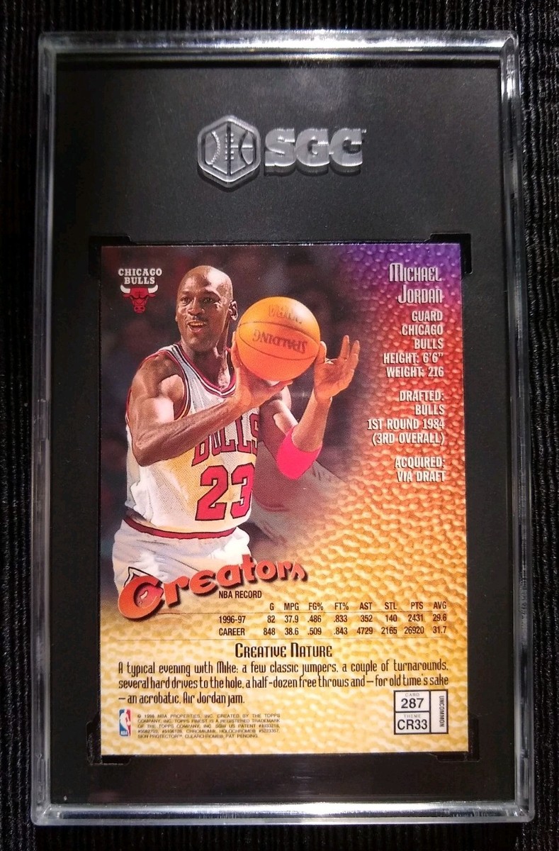 その他 1997-98 Topps Finest JORDAN Creators 1997-98 MICHAEL JORDAN FINEST SILVER CREATORS W/COATING SP